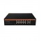 Horang 8-port PoE switch with 2 Gigabit uplink ports Network switch ideal for NVR and PoE IP cameras