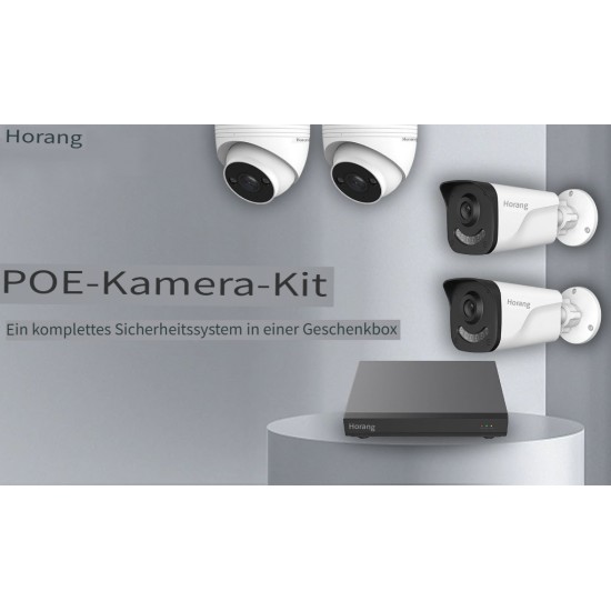 HORANG SH-5004-B2D2 PoE Kit with 5Mpx resolution and easy operation HORANG SH-5004-B2D2 PoE Kit with 5Mpx resolution and easy operation