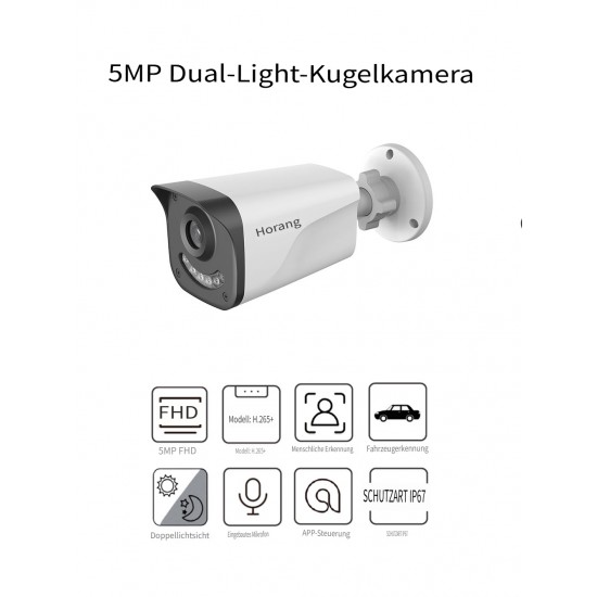  Horang  Professional camera set SH-5004-B4 PoE Kit with 5Mpx resolution and easy operation