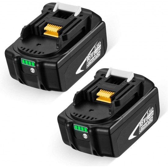 2 pieces replacement battery 18V 5500mAh Li-ion battery for BL1815 2 pieces replacement battery 18V 5500mAh Li-ion battery for BL1815
